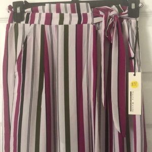Fuchsia and Olive Stripe Haute Mende Pants